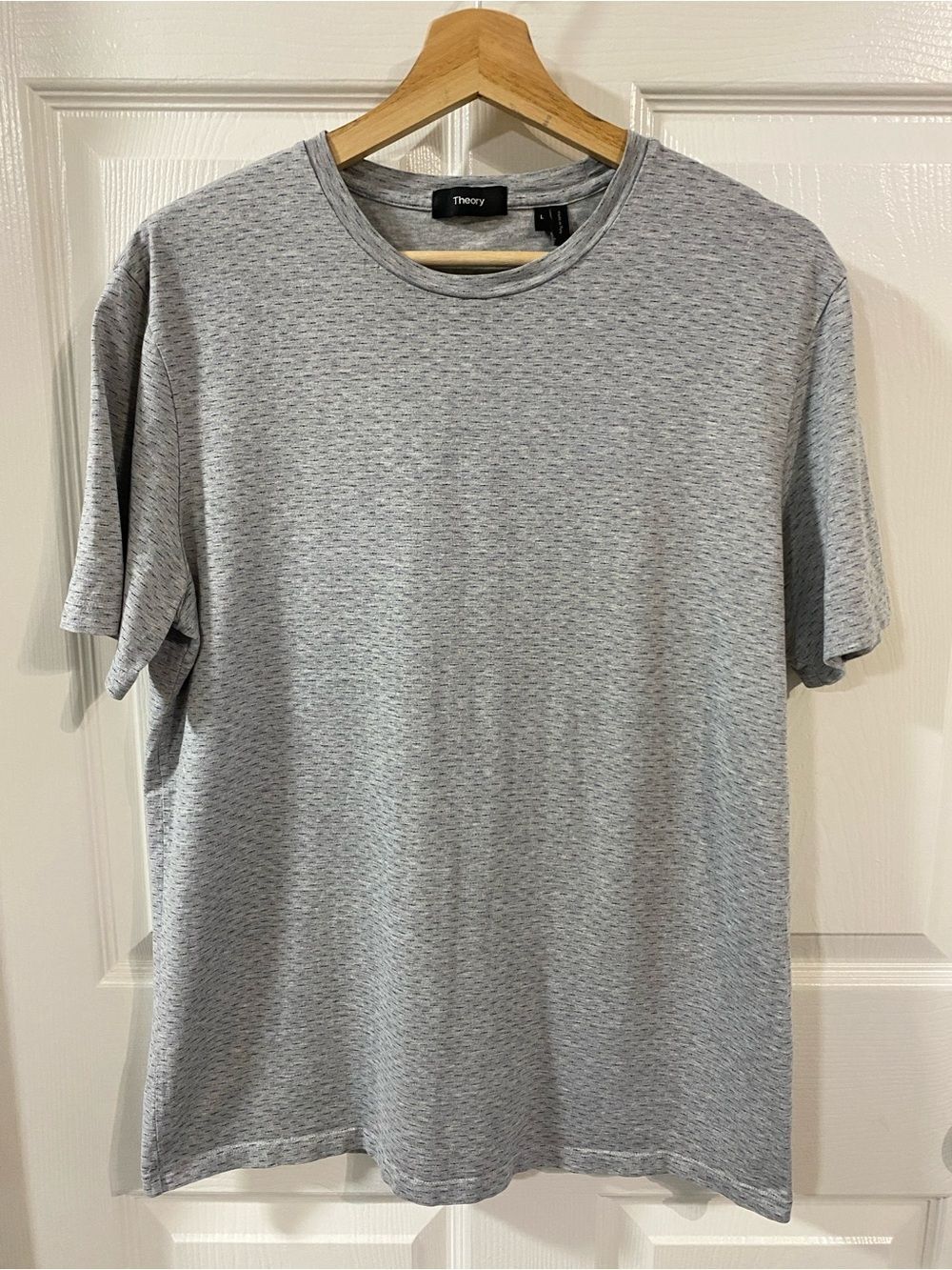 THEORY Mens S Heather Grey Short Sleeve T-Shirt 100% PIMA Cotton